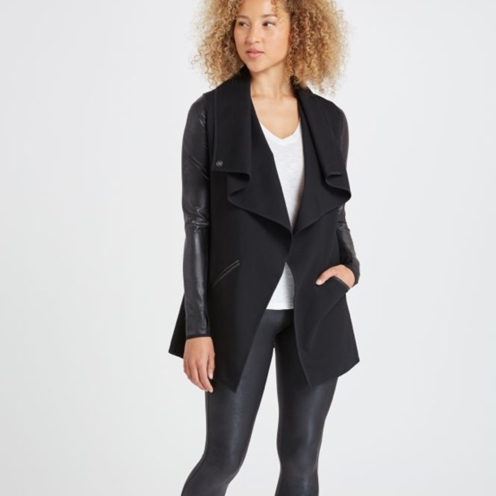 SPANX Black Waterfall Jacket